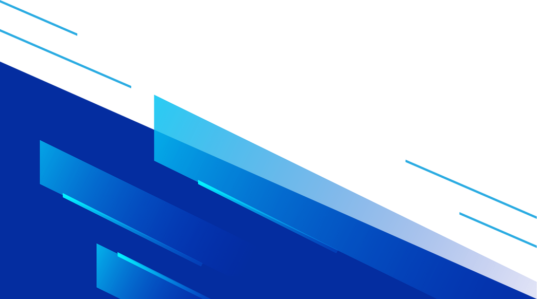 Blue modern border corner frame